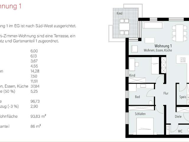 Wohnung zum Kaufen in Böbingen 379.000,00 EUR 93.83 m²