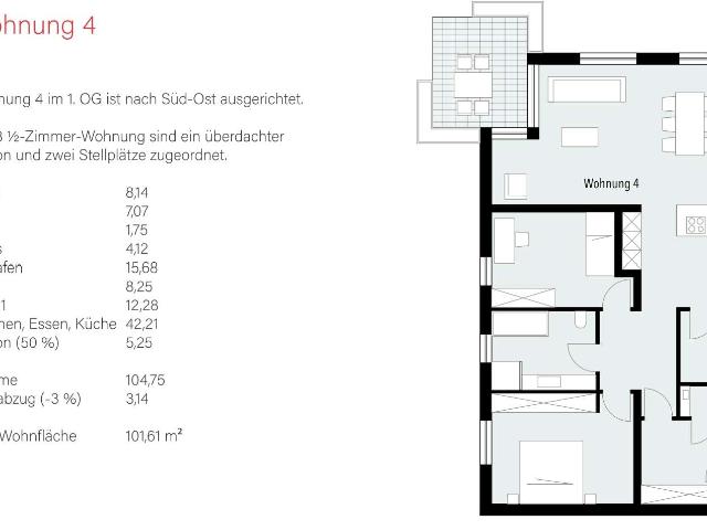 Wohnung zum Kaufen in Böbingen 406.800,00 EUR 101.61 m²