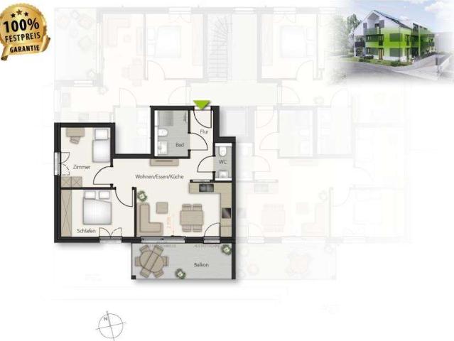 Wohnung zum Kaufen in Böblingen 449.000,00 EUR 64 m²