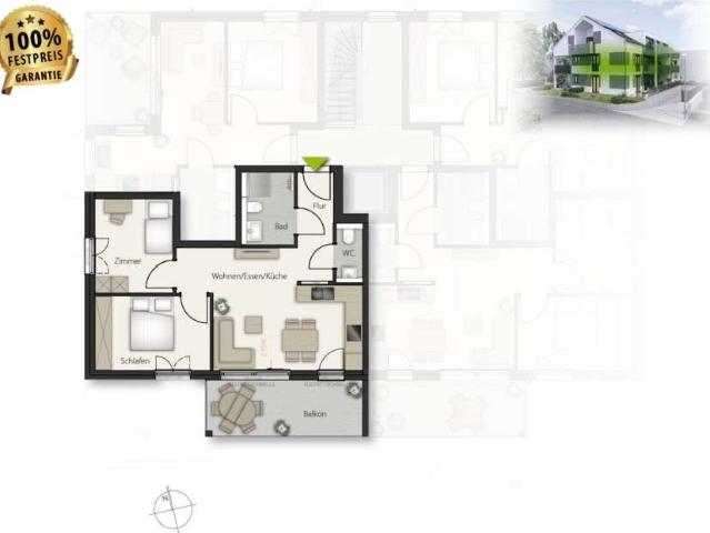 Wohnung zum Kaufen in Böblingen 429.000,00 EUR 64 m²