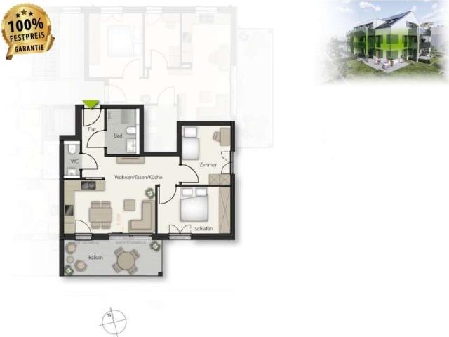 Wohnung zum Kaufen in Böblingen 429.000,00 EUR 64 m²