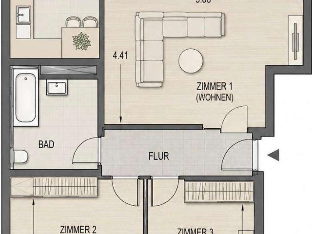 Wohnung zum Kaufen in Berlin 299.000,00 EUR 77.79 m²
