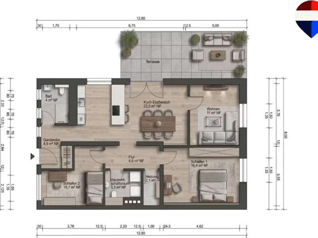 Wohnung zum Kaufen in Bielefeld 278.000,00 EUR 85 m²