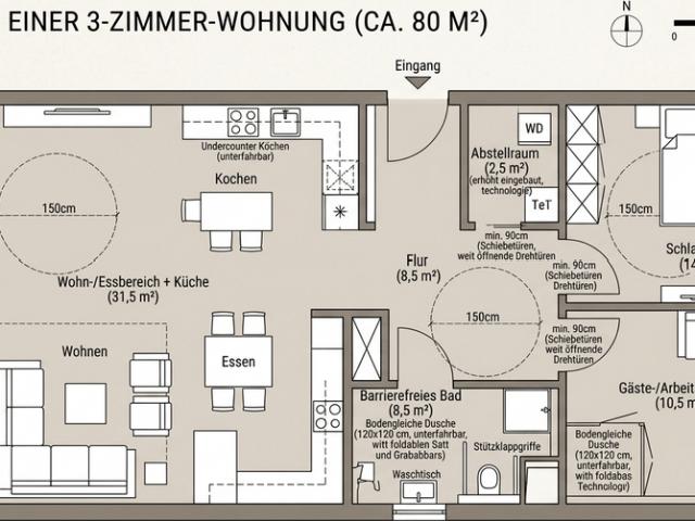 Wohnung zum Kaufen in Bielefeld 450.000,00 EUR 80 m²