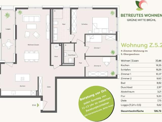 Wohnung zum Kaufen in Brühl 778.900,00 EUR 126.72 m²
