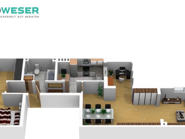 Wohnung zum Kaufen in Bremen 259.000,00 EUR 89.52 m²