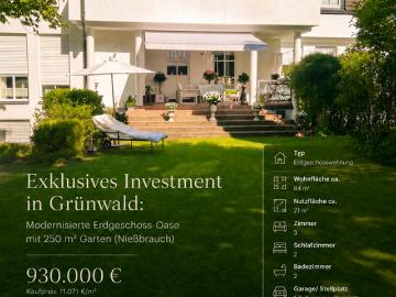 Wohnung zum Kaufen in Grünwald 930.000,00 EUR 84 m²