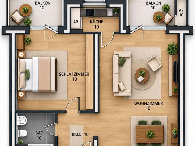 Wohnung zum Kaufen in Düsseldorf 450.000,00 EUR 68 m²