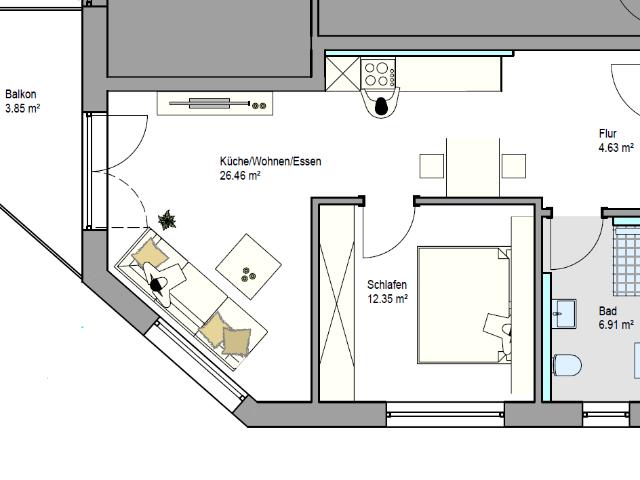 Wohnung zum Kaufen in Friedrichshafen 377.800,00 EUR 52.84 m²