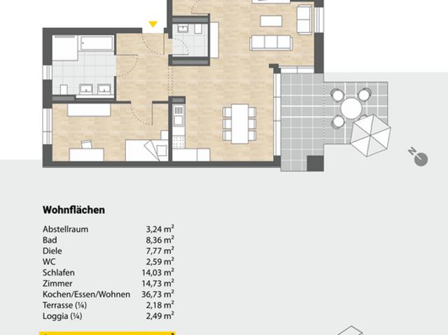 Wohnung zum Kaufen in Friedrichshafen 495.000,00 EUR 92.11 m²