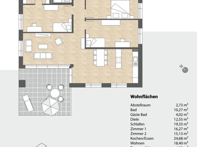 Wohnung zum Kaufen in Friedrichshafen 590.000,00 EUR 130.53 m²