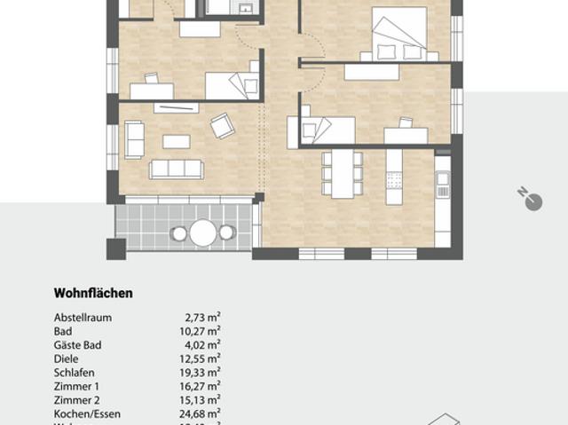 Wohnung zum Kaufen in Friedrichshafen 700.000,00 EUR 125.95 m²