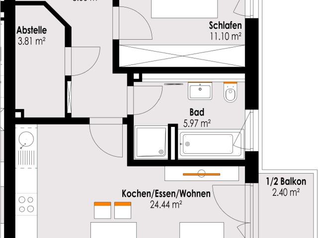 Wohnung zum Kaufen in Füssen 349.000,00 EUR 55.72 m²