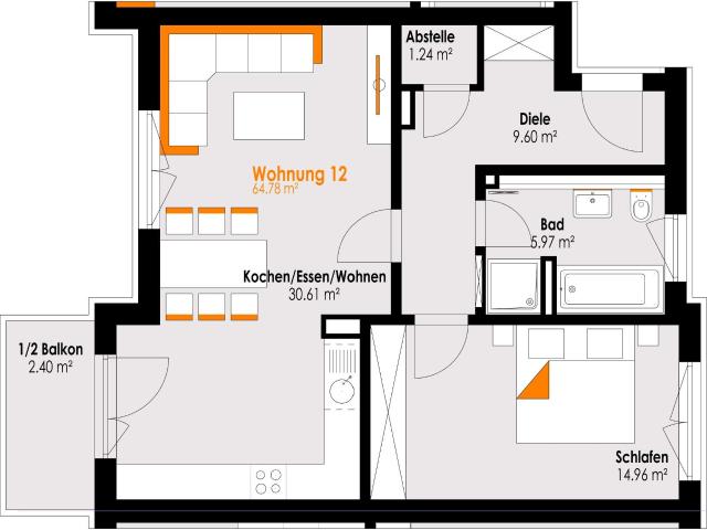 Wohnung zum Kaufen in Füssen 415.000,00 EUR 64.78 m²