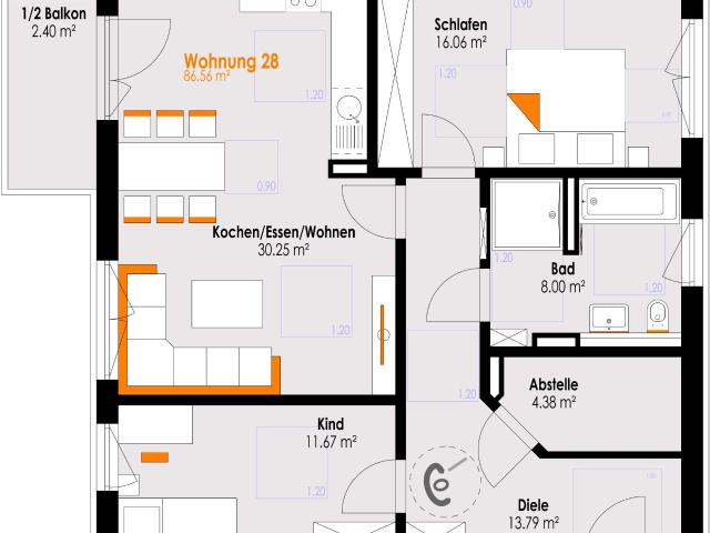 Wohnung zum Kaufen in Füssen 549.000,00 EUR 86.56 m²