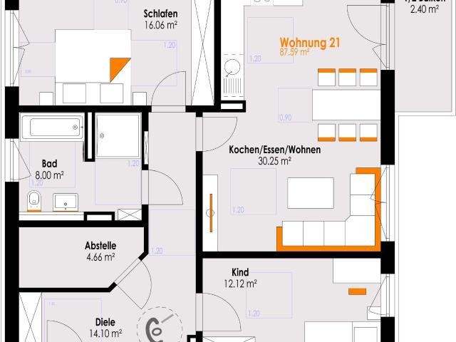 Wohnung zum Kaufen in Füssen 535.000,00 EUR 87.59 m²