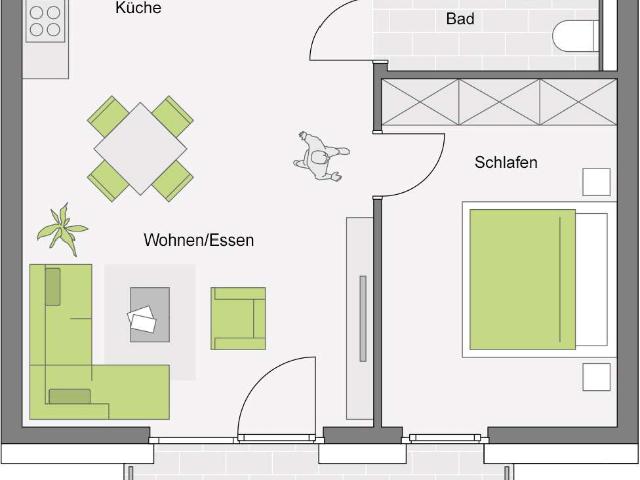 Wohnung zum Kaufen in Köngen 346.600,00 EUR 56.07 m²