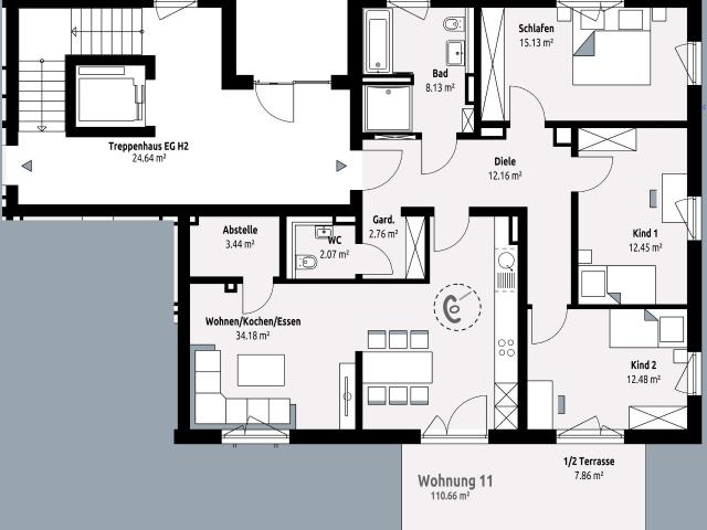 Wohnung zum Kaufen in Kaufbeuren 598.000,00 EUR 110.66 m²