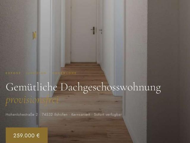 Wohnung zum Kaufen in Ilshofen 259.000,00 EUR 67.67 m²