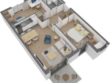 Wohnung zum Kaufen in Offenbach am Main 337.970,00 EUR 58.8 m²
