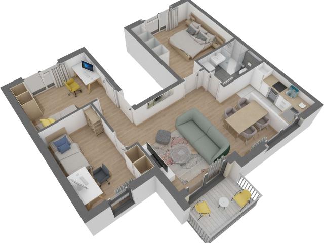 Wohnung zum Kaufen in Offenbach am Main 406.560,00 EUR 69.8 m²