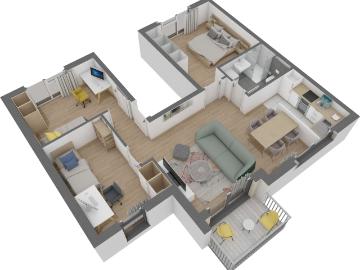 Wohnung zum Kaufen in Offenbach am Main 383.960,00 EUR 69.8 m²