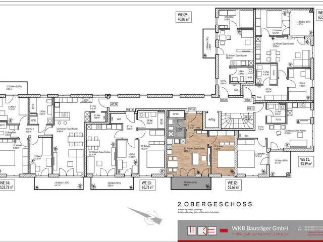 Wohnung zum Kaufen in Ottobrunn 505.000,00 EUR 53.68 m²