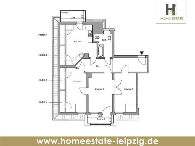 Wohnung zum Kaufen in Leipzig 420.000,00 EUR 102 m²