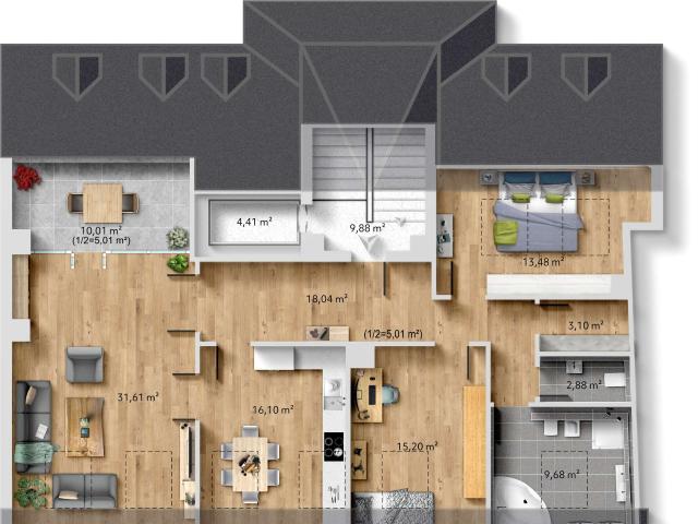 Wohnung zum Kaufen in Leipzig 425.000,00 EUR 115 m²