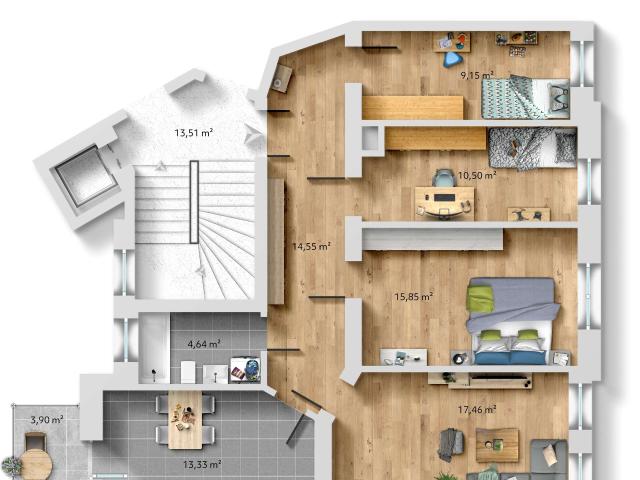 Wohnung zum Kaufen in Leipzig 270.000,00 EUR 87.77 m²