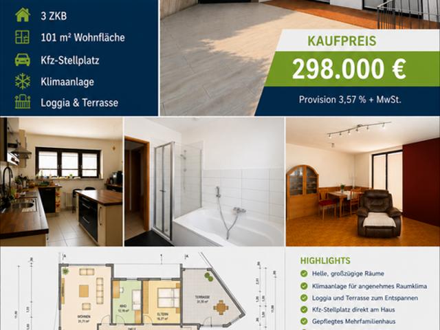 Wohnung zum Kaufen in Neustadt an der Weinstraße Königsbach 298.000,00 EUR 101 m²
