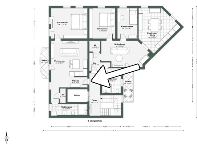 Wohnung zum Kaufen in Nürnberg 285.000,00 EUR 58 m²