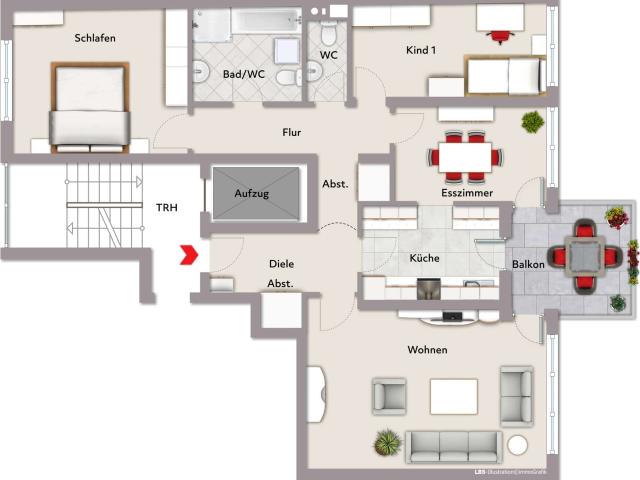 Wohnung zum Kaufen in Nürnberg 329.000,00 EUR 97.16 m²