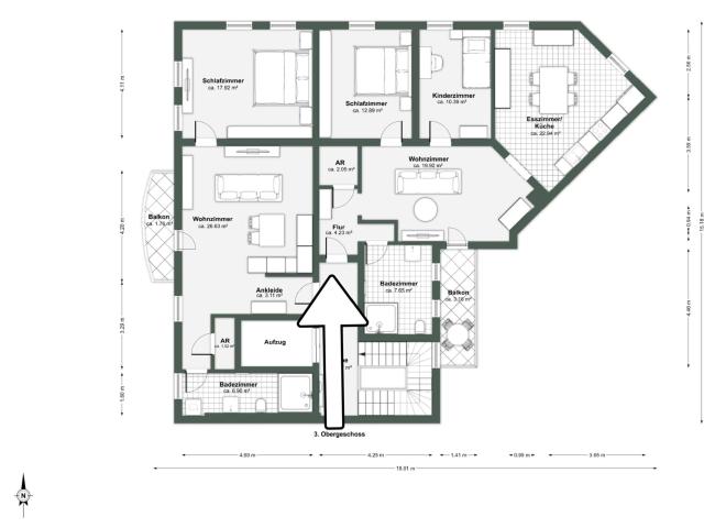 Wohnung zum Kaufen in Nürnberg 397.000,00 EUR 83 m²