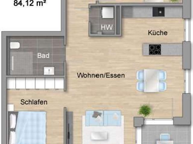 Wohnung zum Kaufen in Sankt Georgen im Schwarzwald 331.500,00 EUR 84.12 m²