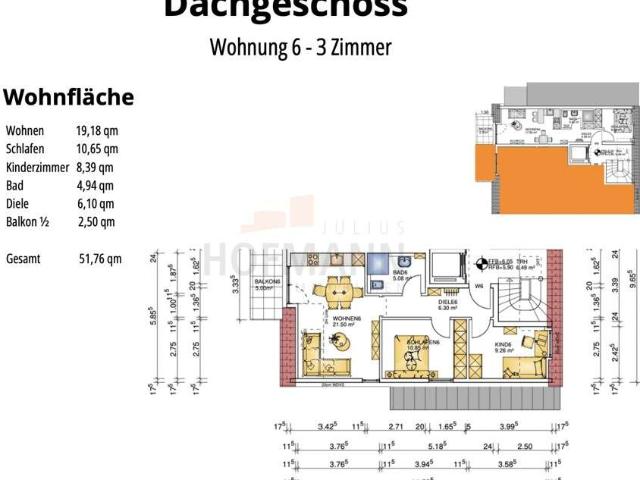 Wohnung zum Kaufen in Schweinfurt 283.000,00 EUR 51.76 m²