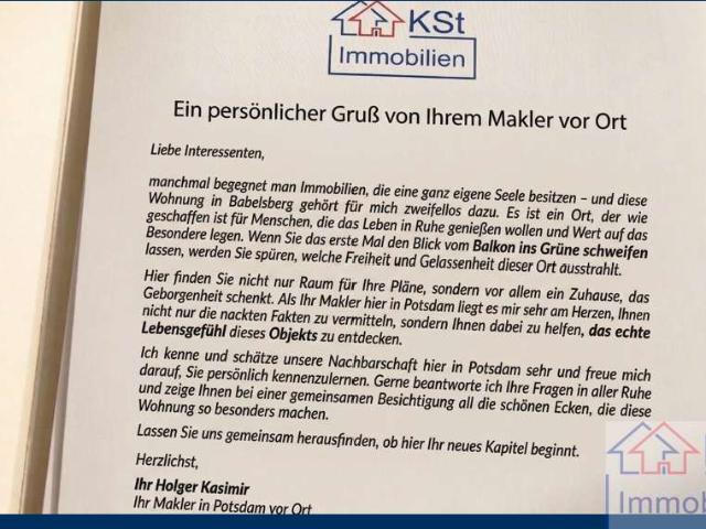 Wohnung zum Kaufen in Potsdam Babelsberg 429.000,00 EUR 83 m²