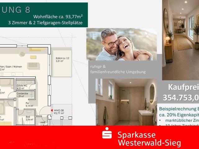 Wohnung zum Kaufen in Ransbach Baumbach 354.753,00 EUR 93.77 m²