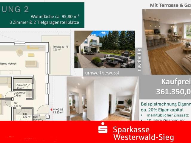 Wohnung zum Kaufen in Ransbach Baumbach 361.350,00 EUR 95.8 m²