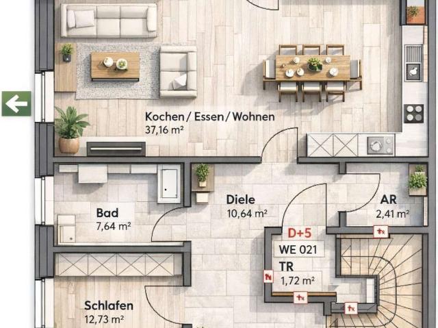 Wohnung zum Kaufen in Rhede 468.000,00 EUR 117.39 m²