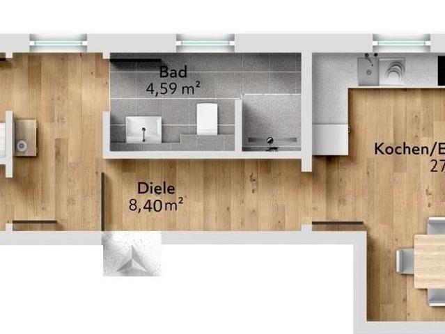 Wohnung zum Kaufen in Weikersheim 267.667,20 EUR 61.96 m²