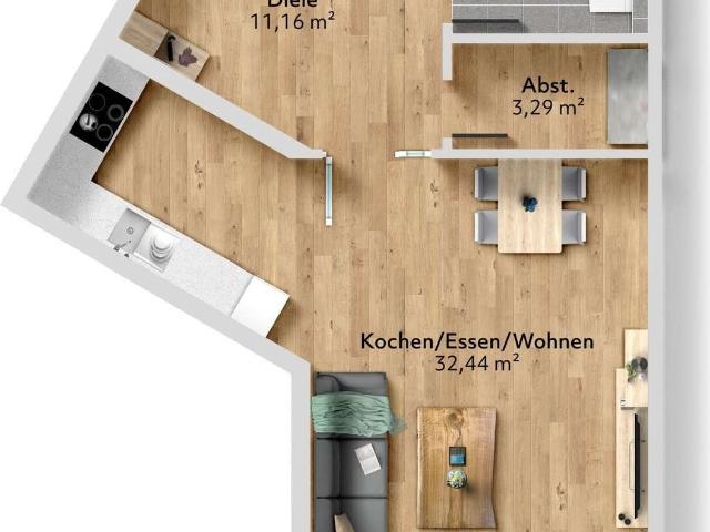 Wohnung zum Kaufen in Weikersheim 299.816,50 EUR 71.3 m²