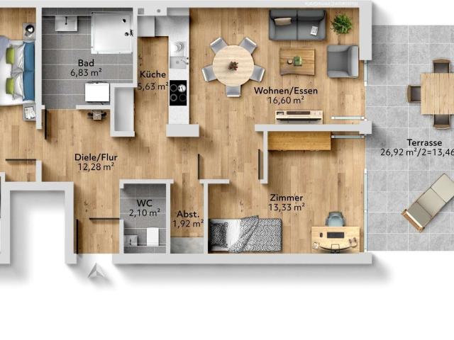Wohnung zum Kaufen in Weikersheim 359.751,00 EUR 92.6 m²