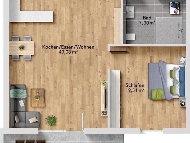 Wohnung zum Kaufen in Weikersheim 379.722,00 EUR 90.41 m²
