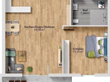 Wohnung zum Kaufen in Weikersheim 379.722,00 EUR 90.41 m²