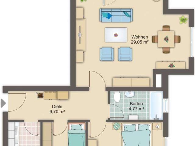 Wohnung zum Kaufen in Weilheim 397.000,00 EUR 77 m²
