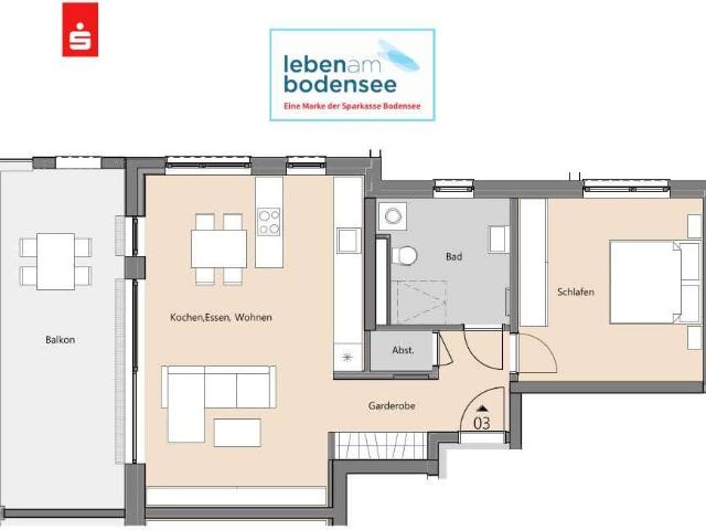 Wohnung zum Kaufen in Tettnang 625.000,00 EUR 74.63 m²