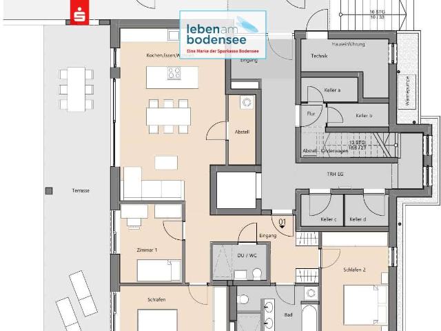 Wohnung zum Kaufen in Tettnang 845.000,00 EUR 130.21 m²