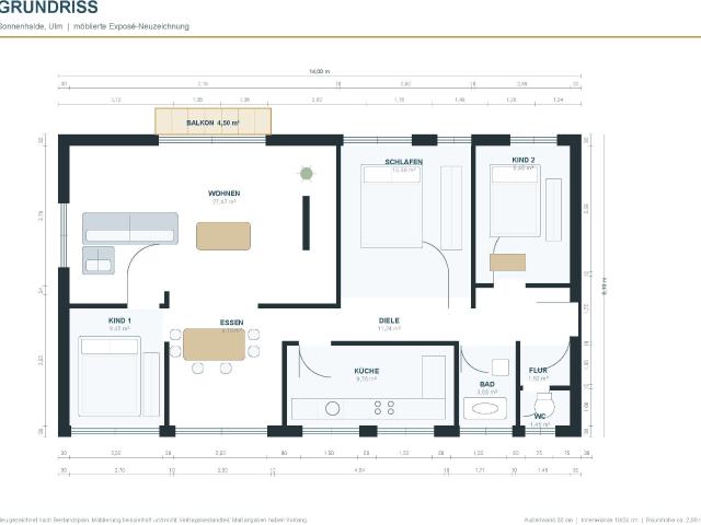 Wohnung zum Kaufen in Ulm 398.000,00 EUR 95 m²