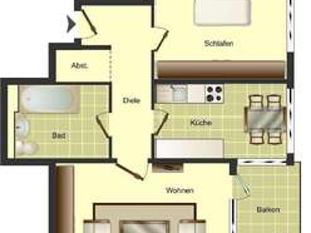 Wohnung zum Mieten in Düsseldorf 301,72 € 55.43 m²